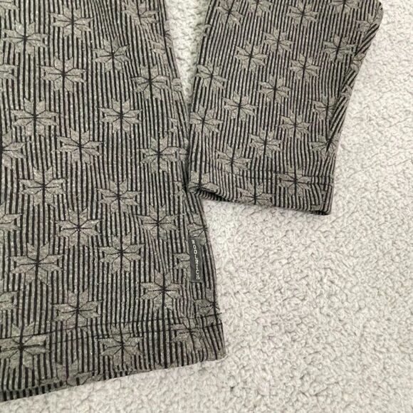 Woolrich Top Womens 2XL Charcoal Floral Casual Long Sleeve Pullover - Picture 2 of 9